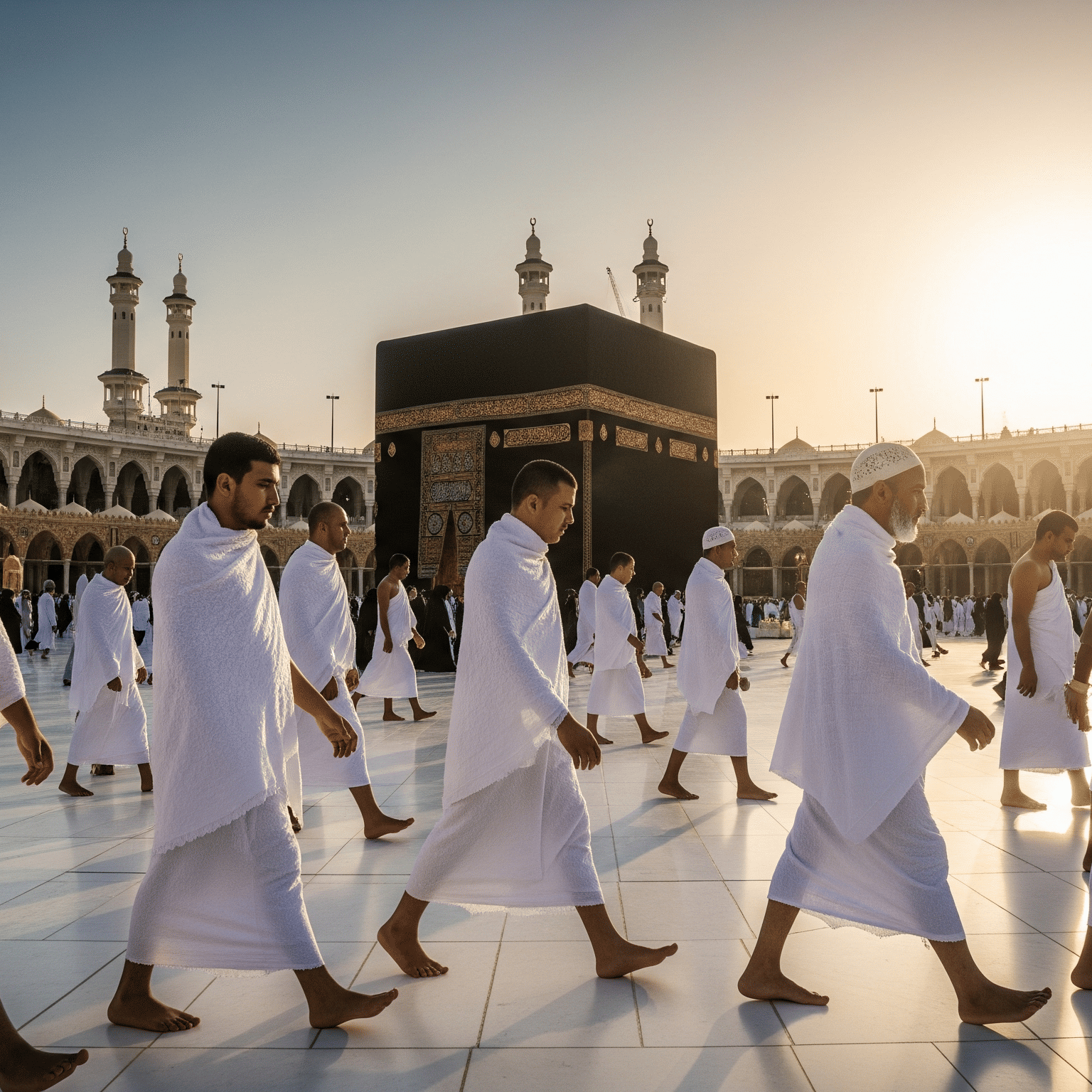 Fixed group of pilgrims.